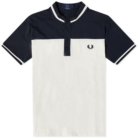 Fred Perry Contrast Panel Henley Shirt Fred Perry Authentic