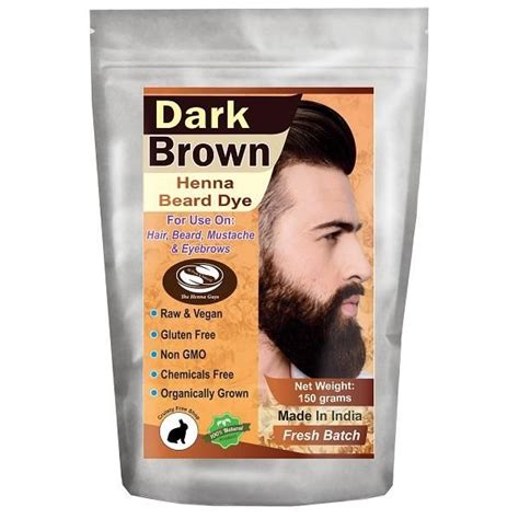 Dark Brown Henna Beard Dye Beard Dye Natural Beard Dye Brown Henna