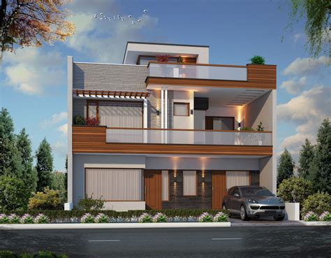 House Render Kerala House Design Duplex House Design House