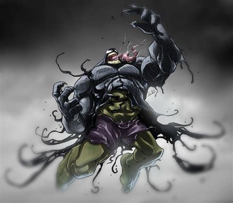 Hulk Venom Equals Trouble By Dreviator On Deviantart Comic Books