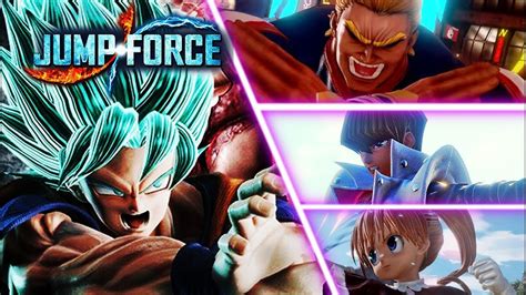 Jump Force New Characters Goku Ssj Blue Vs Team All Might 1vs