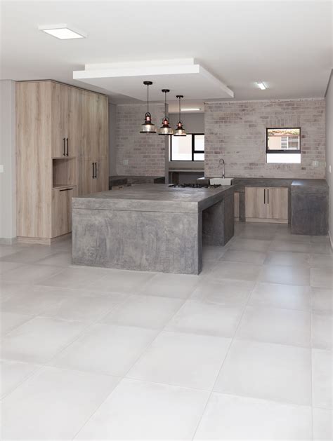 Rustic Industrial Concrete Kitchen Interior Design 73 On Sleigh
