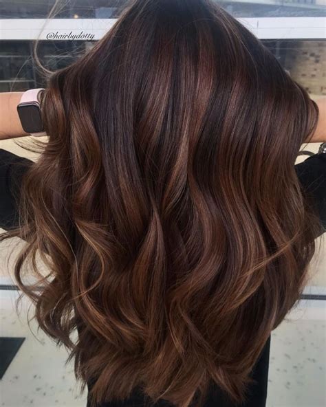 Two Tone Dark Chocolate Hair Color Hair Color Caramel Brunette Hair
