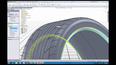 Solidworks Tutorial Modeling A Tire Youtube