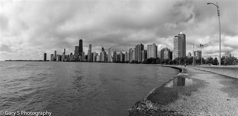 Panoramic Downtown Chicago Photo Of The Chicago Skyline Near Etsy