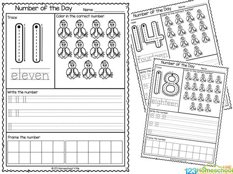 Preschool Number Worksheets 11 20 Worksheet Resume Examples