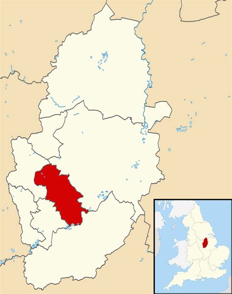 Map Of Nottinghamshire England Secretmuseum