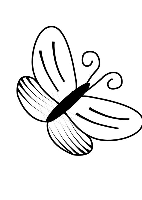 Butterfly Black And White Clip Art