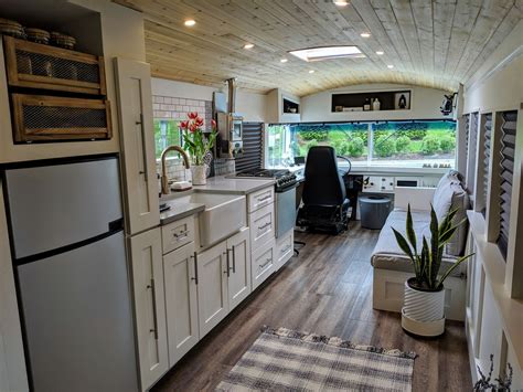 Converted School Bus Is A Cozy Tiny Home On Wheels Artofit