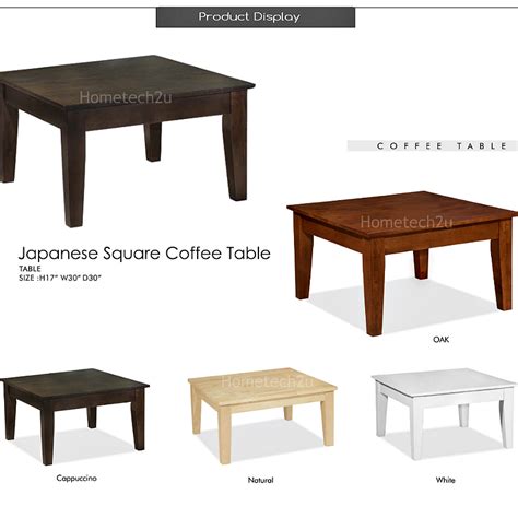 Square Japanese Table Living Room Coffee Table