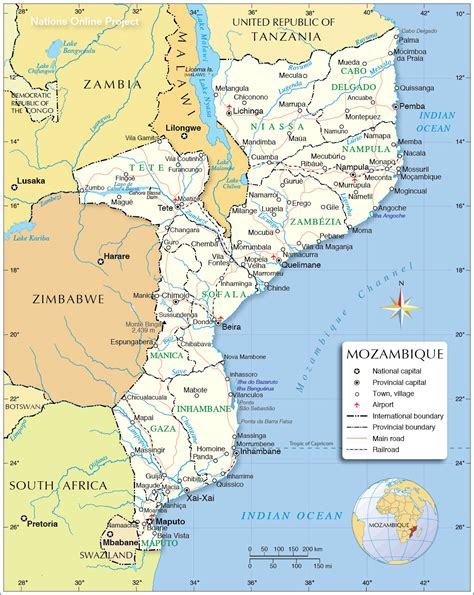 Political Map Of Mozambique Mozambique Provinces Map Images And Photos Finder