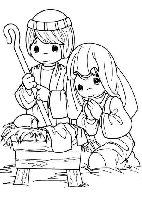 print coloring image momjunction nativity coloring pages precious moments coloring pages