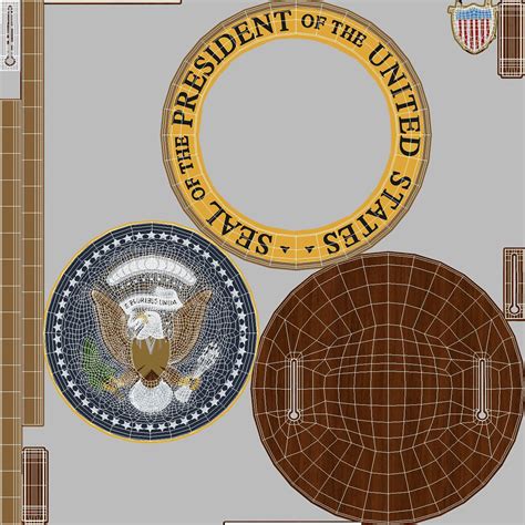 Us Presidential Seal 3d Model 29 3ds Blend C4d Fbx Max Ma Lxo