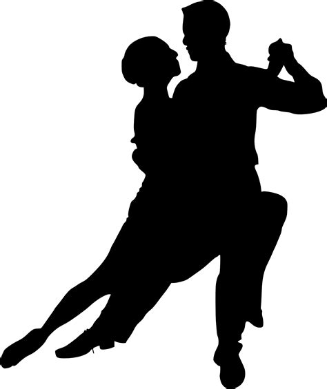 Latin Dancers Silhouette Dancing Couple Silhouette Png Clipart Full