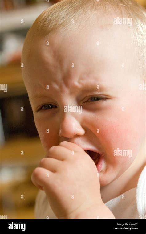 Little Hurt Boy Crying Stock Photo Alamy