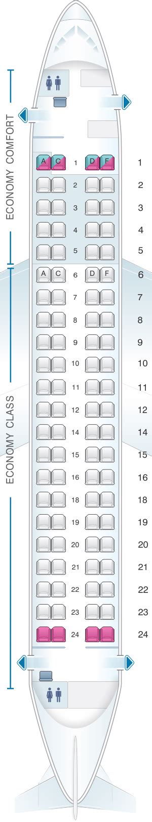 United Embraer 175 Seat Map