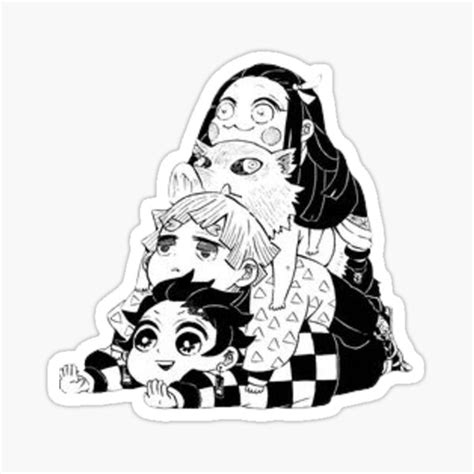 Demon Slayer Sticker By Lspixiels Redbubble