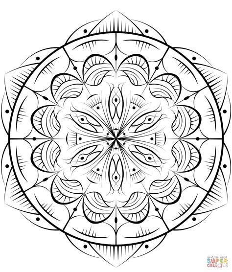 Abstract Mandala Coloring Page Free Printable Coloring Pages