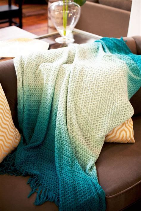 Check spelling or type a new query. Turquoise Ombre Throw Blanket | Knit throw blanket ...