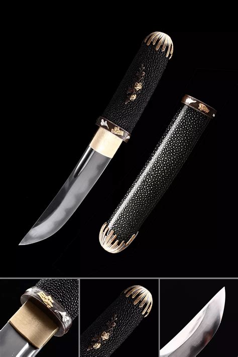 Modern Tanto Handmade Japanese Short Tanto Sword Damascus Steel