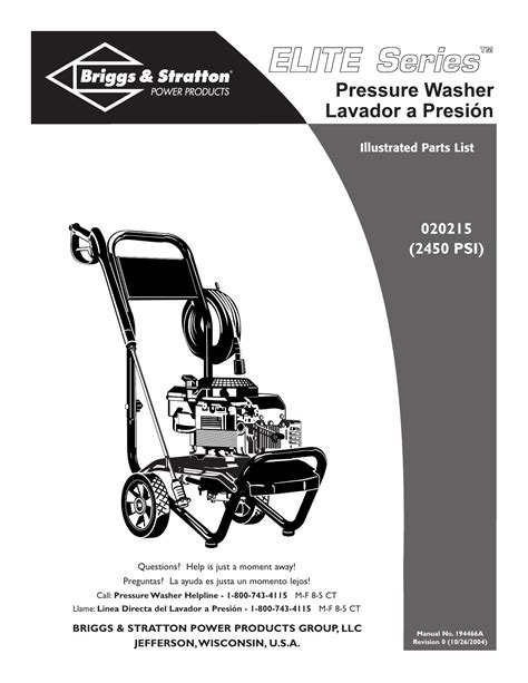 Briggs And Stratton Pressure Washer 020215 User Manual Manualzz