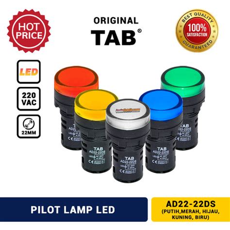 Promo Pilot Lamp Led 22mm 220v Ac Ad22 22ds Tab Lampu Led Asli