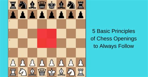 Chess Opening Principles 5 Tips To Always Follow