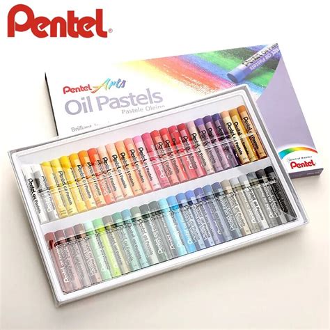 50 Different Colored Crayons Oil Pastels Set Stationery For Kids