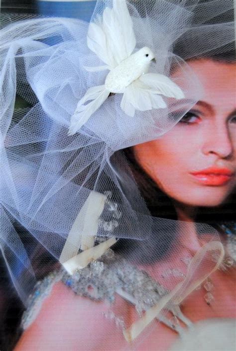 Sex And The City Wedding Headpiece Bridal Veil Hairpiece Origami Bird