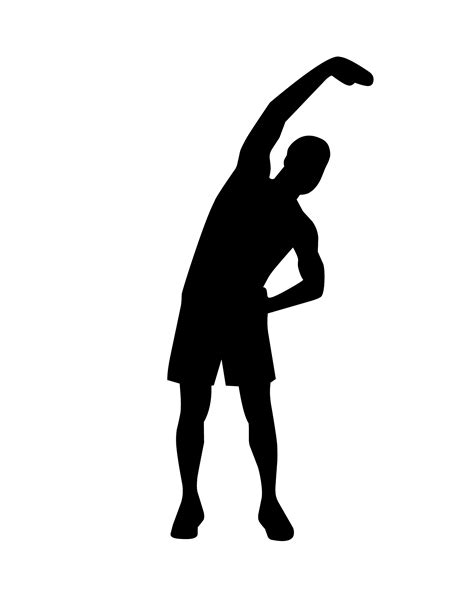 Free Images Silhouette Stretching Man Activity Athlete Body