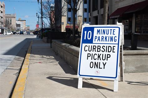 The service allows customers to place orders online with a store and then drive to the retailer's location to pick up items at the curb or sidewalk. City Of South Bend Offering Curbside Pickup Signs To ...