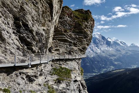First Cliff Walk Grindelwald Switzerland Bridge Safety