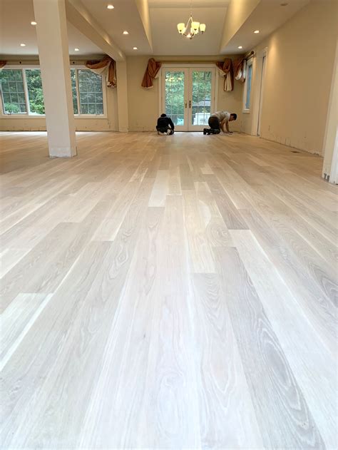 Staining Hardwood Floors White Home Alqu