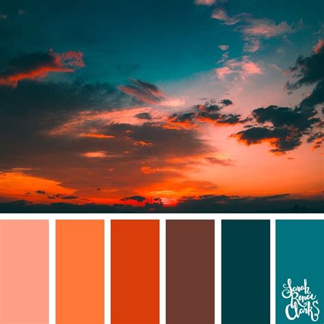 Red Sunset These 25 Color Combinations Are Inspired By Beautiful