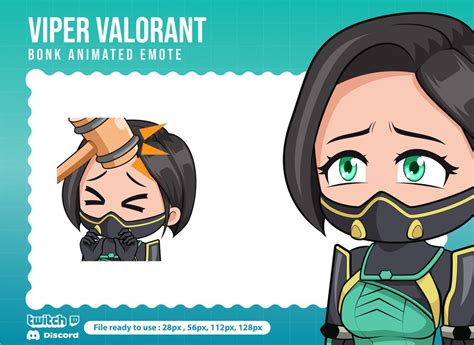 Viper Valorant Bonk Animated Emote For Twitch Twitch Animated Emotes Etsy