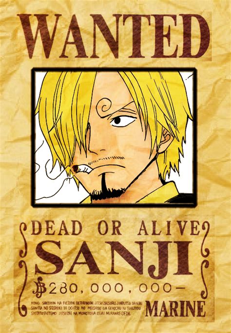 Sanjis Wanted Poster By Utsho1995 On Deviantart