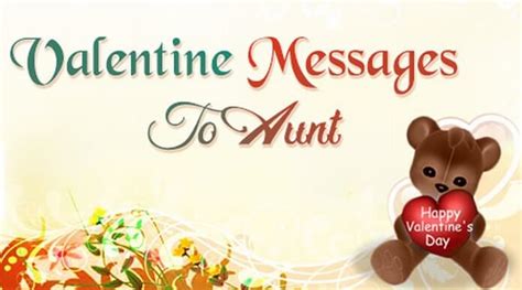 Valentine Day Messages To Aunt Sweet Valentine Wishes 2018