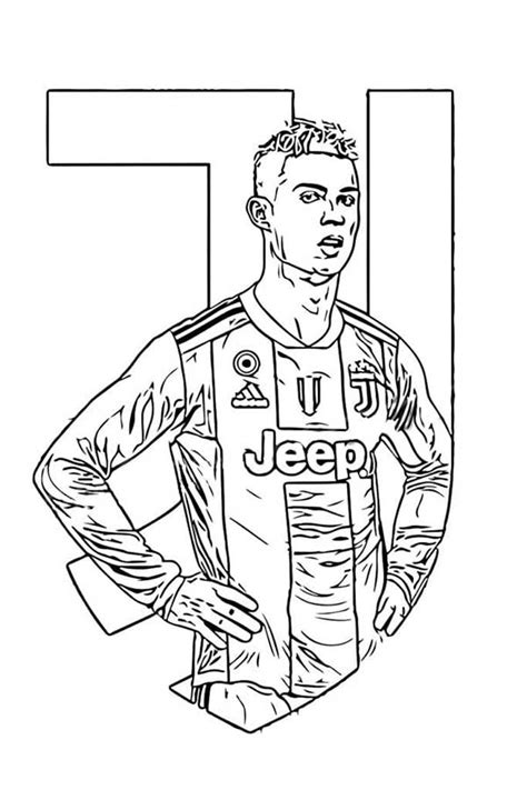 55 Desenhos Do Cristiano Ronaldo Para Imprimir E Colorir