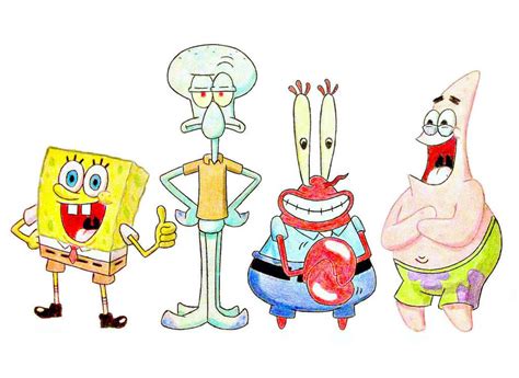 Spongebob Squidward Mr Krabs And Patrick By Jbugg95 On Deviantart