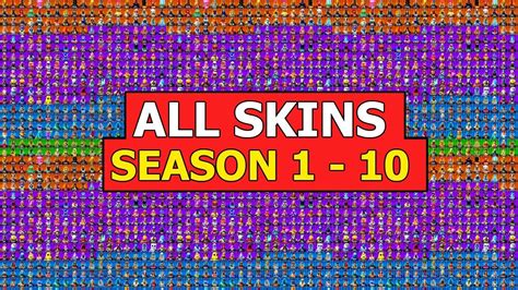 See what's available in our fortnite item shop post! *ALL* SKINS in FORTNITE BATTLE ROYALE (SEASON 1 - 10 ...