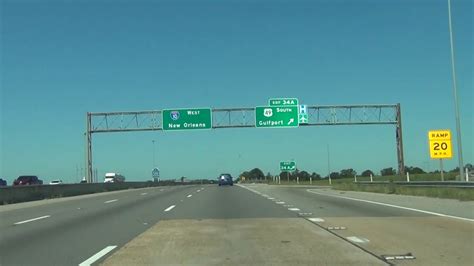 Mississippi Interstate 10 West Mile Marker 40 To 30 Youtube
