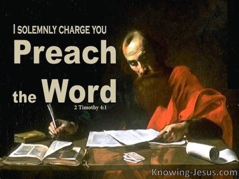 From the account in acts and the allusions in the pauline letters, timothy seems to have been one of the most constant companions of the apostle paul. 2 Timothy 4:1 - Verse of the Day