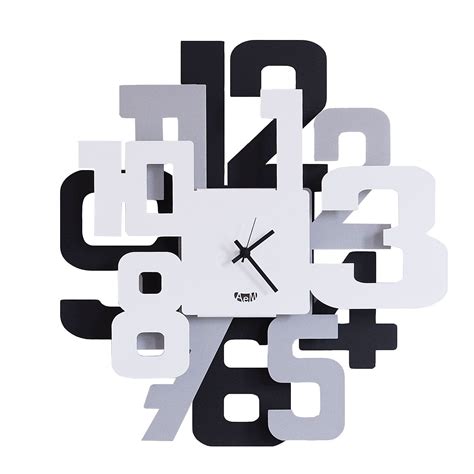 Arti E Mestieri Big Sitter Wall Clock Made In Italycorten Beige And