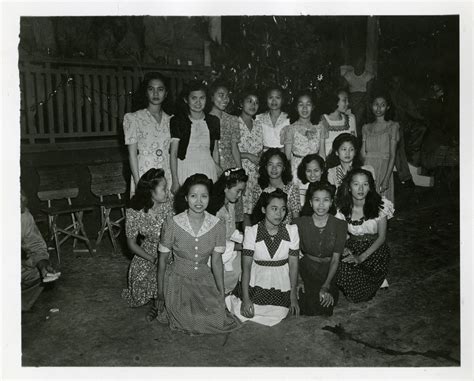 Filipino Women At A Base Dance Philippines 1945 The Digital Collections Of The National Wwii