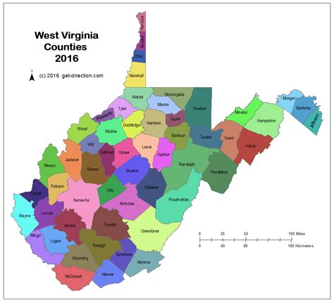 Map Of West Virginia Counties World Map