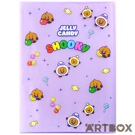 Buy Line Friends Bt21 Baby Shooky Jelly Candy Clear File With 20