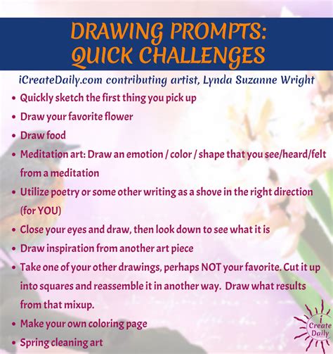 23 Drawing Prompts For Daily Creativity Icreatedaily Visual Arts