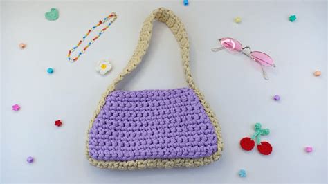 Easy Crochet Shoulder Bag Crochet Baguette Bag Chendadiy Youtube