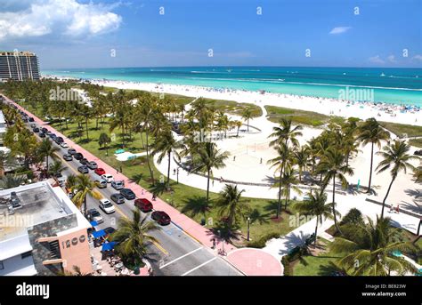 View At The Lummus Park And The Beach Ocean Drive South Beach Miami