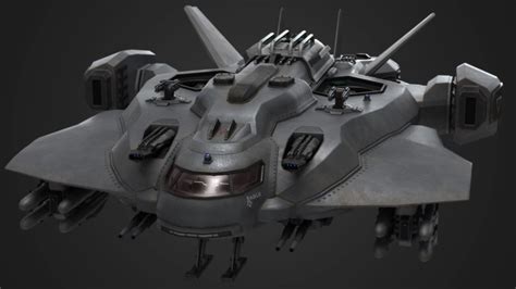 Sci Fi Dropships Sammlung 3d Modell 199 Max C4d Fbx Ma Obj Free3d